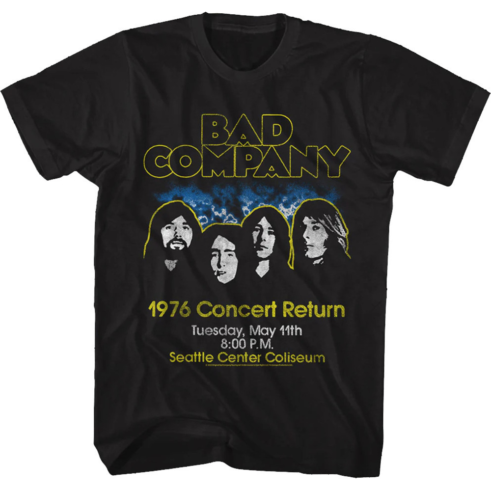 1976 Concert Bad Company Tshirt